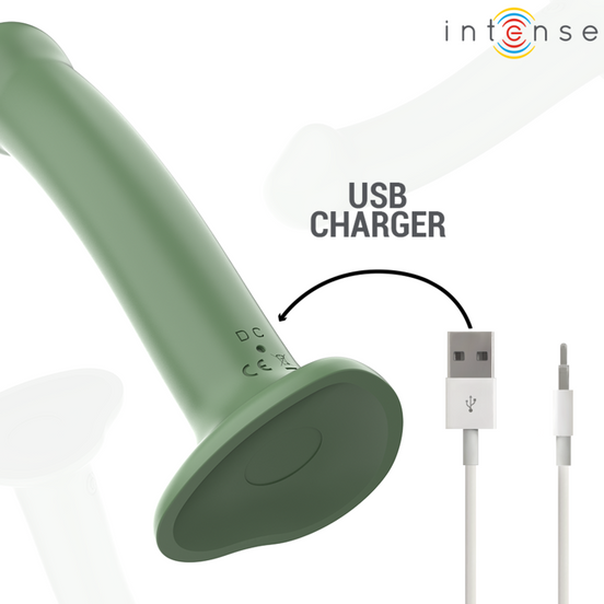 INTENSE - BECCA Sensory Device WITH SUCTION CUP 10 VIBRATIONS GREEN REMOTE CONTROL