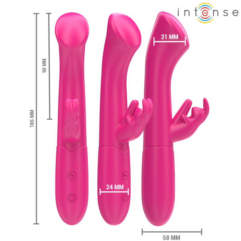 INTENSE - JULIETA RABBIT Sensory Device 18.6 CM 10 VIBRATIONS PINK