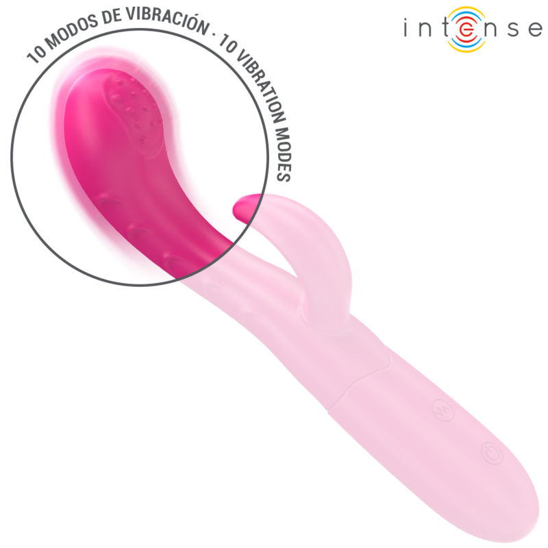 INTENSE - AMARA Sensory Device WITH STIMULATING TONGUE 10 VIBRATIONS PINK