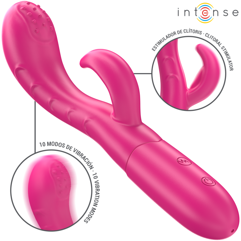 INTENSE - AMARA Sensory Device WITH STIMULATING TONGUE 10 VIBRATIONS PINK