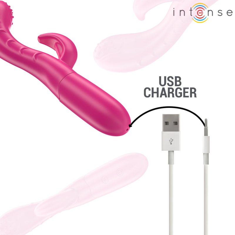 INTENSE - AMARA Sensory Device WITH STIMULATING TONGUE 10 VIBRATIONS PINK