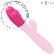 INTENSE - IVY FLEXIBLE Sensory Device 10 VIBRATIONS WITH STIMULATING TONGUE PINK