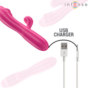 INTENSE - IVY FLEXIBLE Sensory Device 10 VIBRATIONS WITH STIMULATING TONGUE PINK