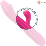 INTENSE - IVY FLEXIBLE Sensory Device 10 VIBRATIONS WITH STIMULATING TONGUE PINK
