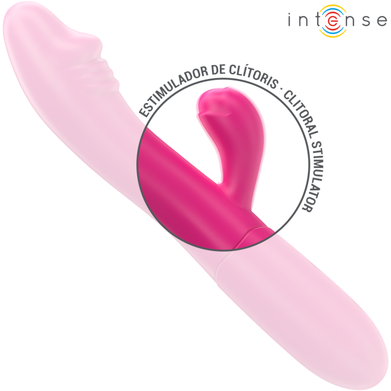 INTENSE - IVY FLEXIBLE Sensory Device 10 VIBRATIONS WITH STIMULATING TONGUE PINK
