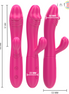 INTENSE - IVY FLEXIBLE Sensory Device 10 VIBRATIONS WITH STIMULATING TONGUE PINK