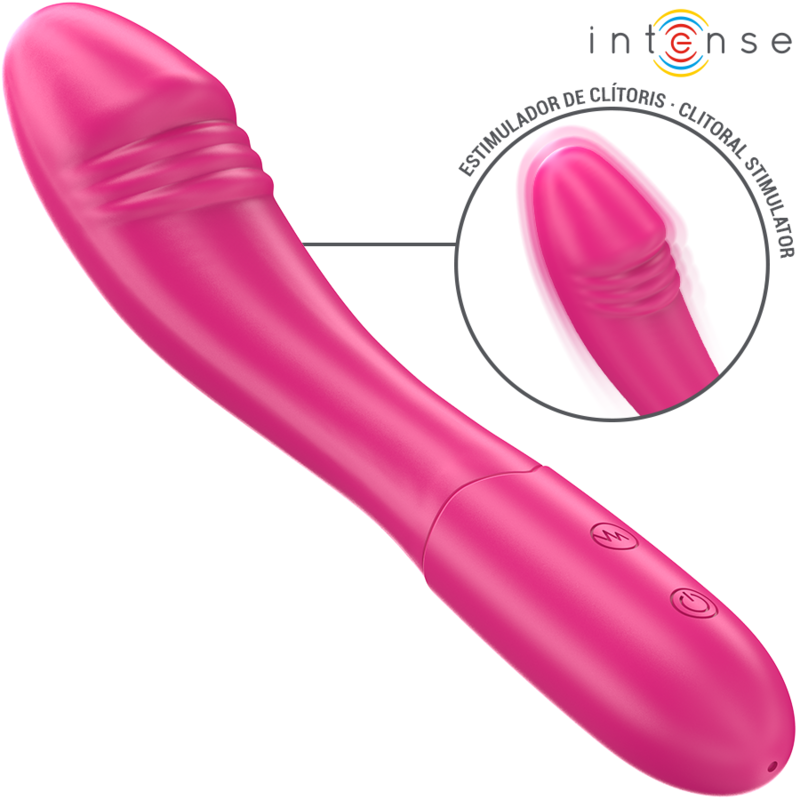 INTENSE - BELINDA Sensory Device 19 CM FLEXIBLE 10 VIBRATIONS PINK