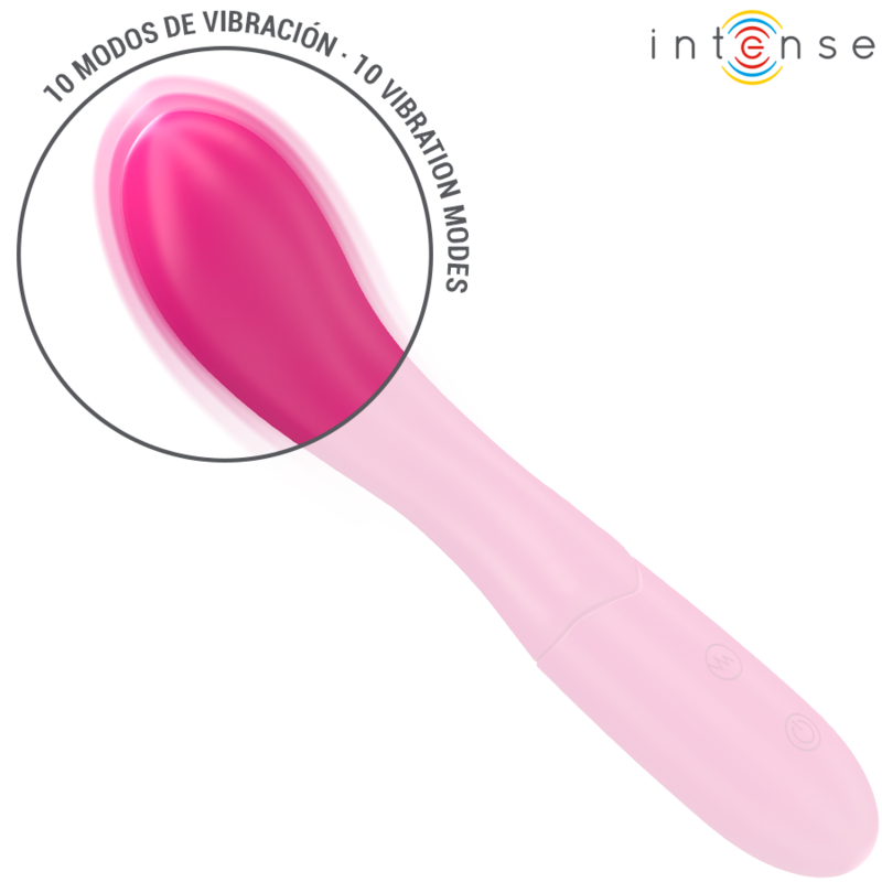 INTENSE - LISETTE Sensory Device 19 CM FLEXIBLE 10 VIBRATIONS PINK