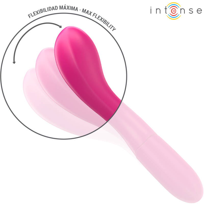INTENSE - LISETTE Sensory Device 19 CM FLEXIBLE 10 VIBRATIONS PINK