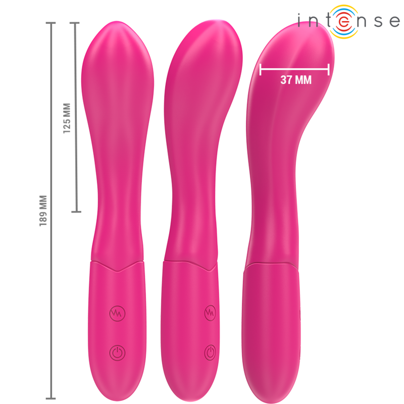 INTENSE - LISETTE Sensory Device 19 CM FLEXIBLE 10 VIBRATIONS PINK