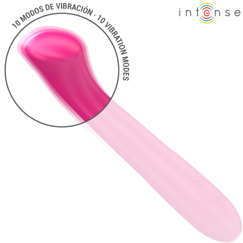 INTENSE - PATY Sensorisches Gerät 19 CM FLEXIBEL 10 VIBRATIONEN MODELL 2 ROSA