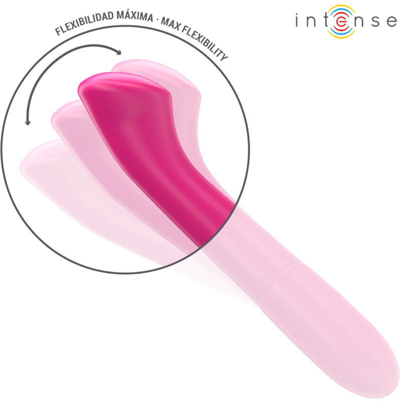INTENSE - PATY Sensorisches Gerät 19 CM FLEXIBEL 10 VIBRATIONEN MODELL 2 ROSA