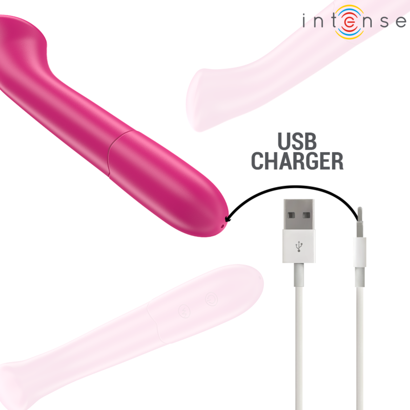 INTENSE - PATY Sensorisches Gerät 19 CM FLEXIBEL 10 VIBRATIONEN MODELL 2 ROSA