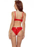 PASSION - DENELIA SET THONG + BRA RED S/M