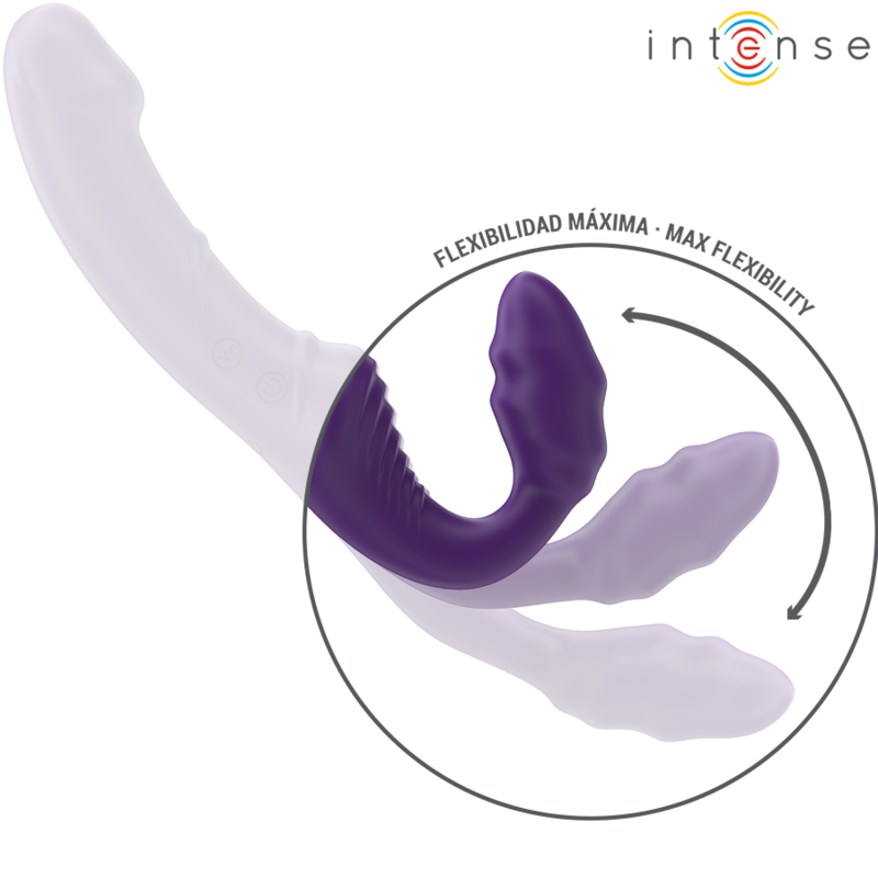 INTENSE - JILL DOUBLE Sensory Device 20 CM PURPLE REMOTE CONTROL