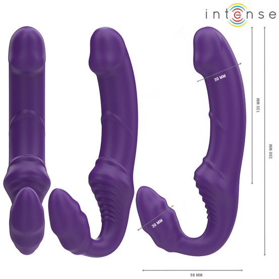 INTENSE - JILL DOUBLE Sensory Device 20 CM PURPLE REMOTE CONTROL
