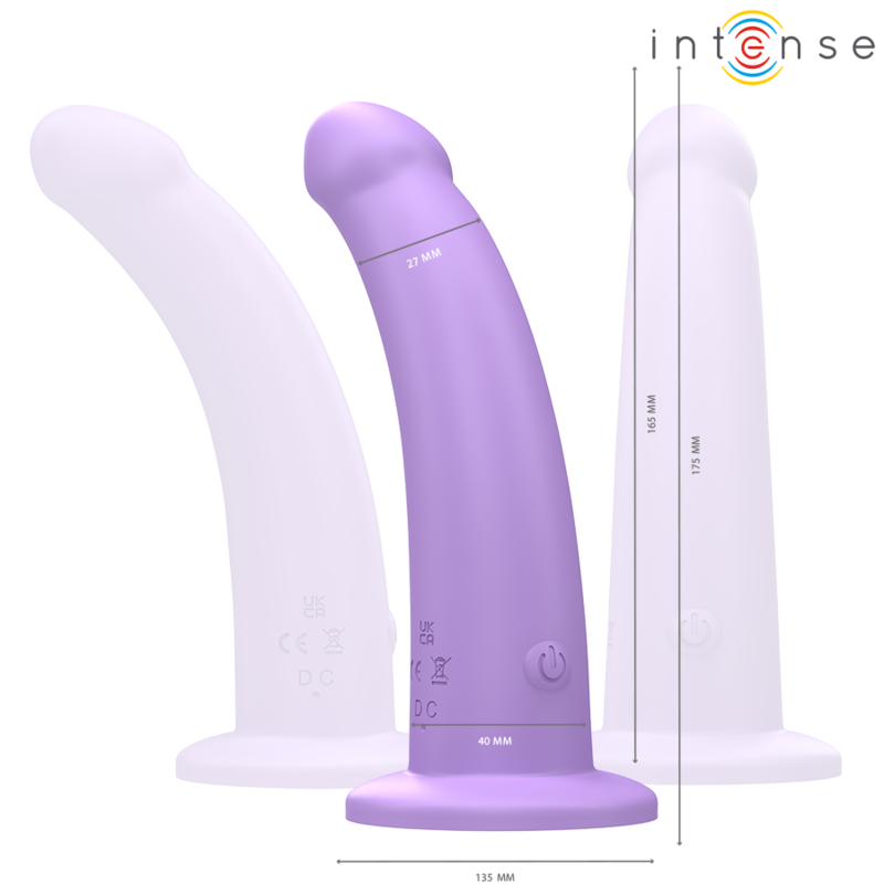 INTENSE - EDDIE Sensory Device 17.5 CM 10 VIBRATIONS PURPLE REMOTE CONTROL