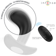 INTENSE - CHANDLER ANALPLUG 10 VIBRATIONEN SCHWARZ FERNBEDIENUNG