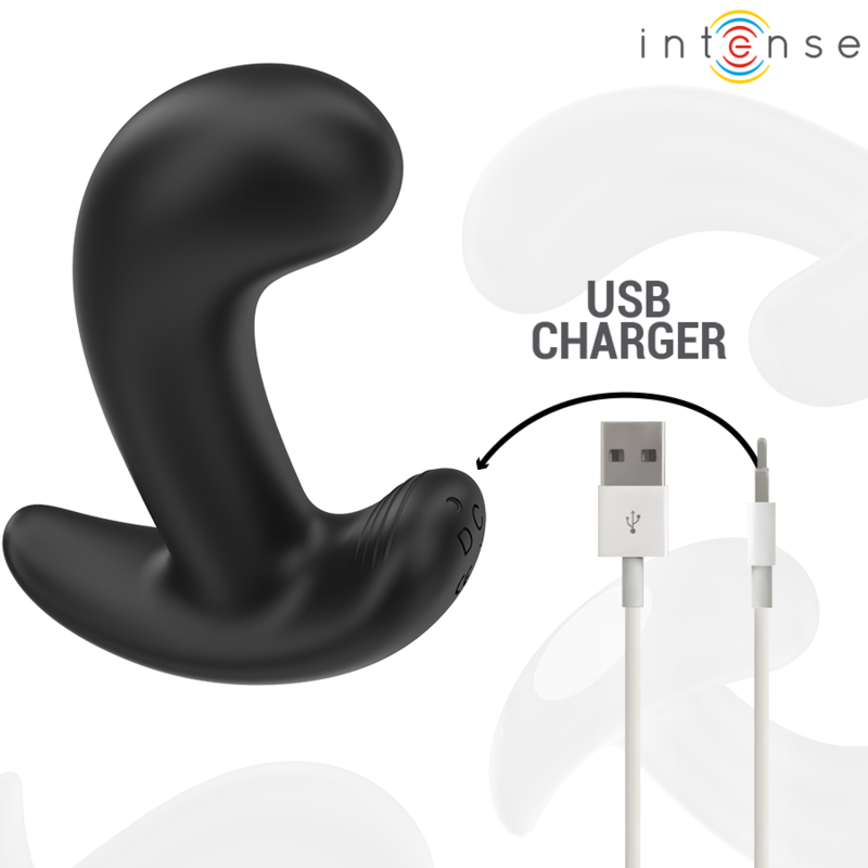 INTENSE - CHANDLER ANALPLUG 10 VIBRATIONEN SCHWARZ FERNBEDIENUNG