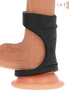 INTENSE - THEO DOUBLE SILICONE PENIS RING BLACK MODEL 3