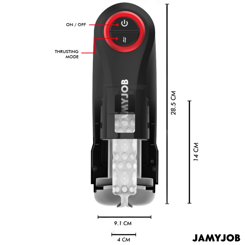 JAMYJOB – GRAVITY AUTOMATISCHER VAGINA-MASTURBATOR MIT 5 STOSSMODI UND SOUNDEFFEKT