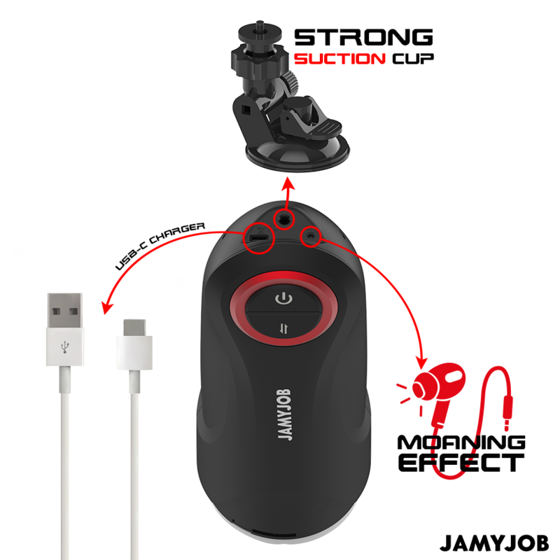 JAMYJOB – GRAVITY AUTOMATISCHER VAGINA-MASTURBATOR MIT 5 STOSSMODI UND SOUNDEFFEKT