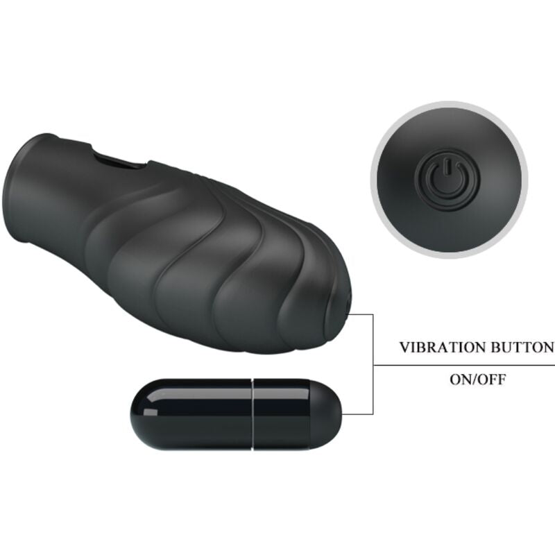 PRETTY LOVE - LICH SILICONE FINGER Sensory Device BLACK