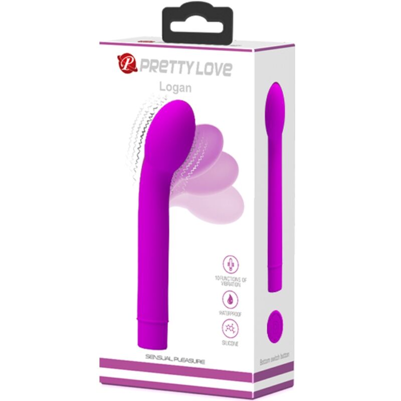 PRETTY LOVE - LOGAN G-SPOT Sensory Device 10 VIBRATIONS PURPLE