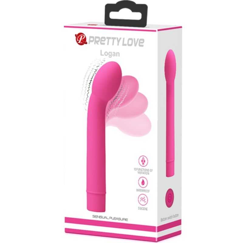 PRETTY LOVE - LOGAN G-SPOT Sensory Device 10 VIBRATIONS PINK