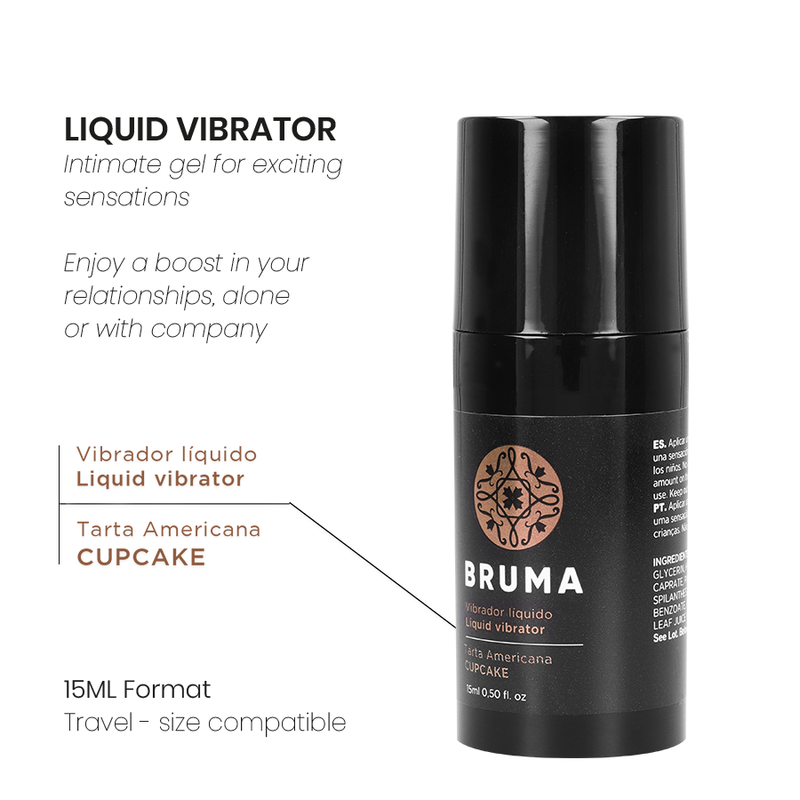 BRUMA - Flüssiges sensorisches Gerät ULTRA SLIDING CUPCAKE 15 ML
