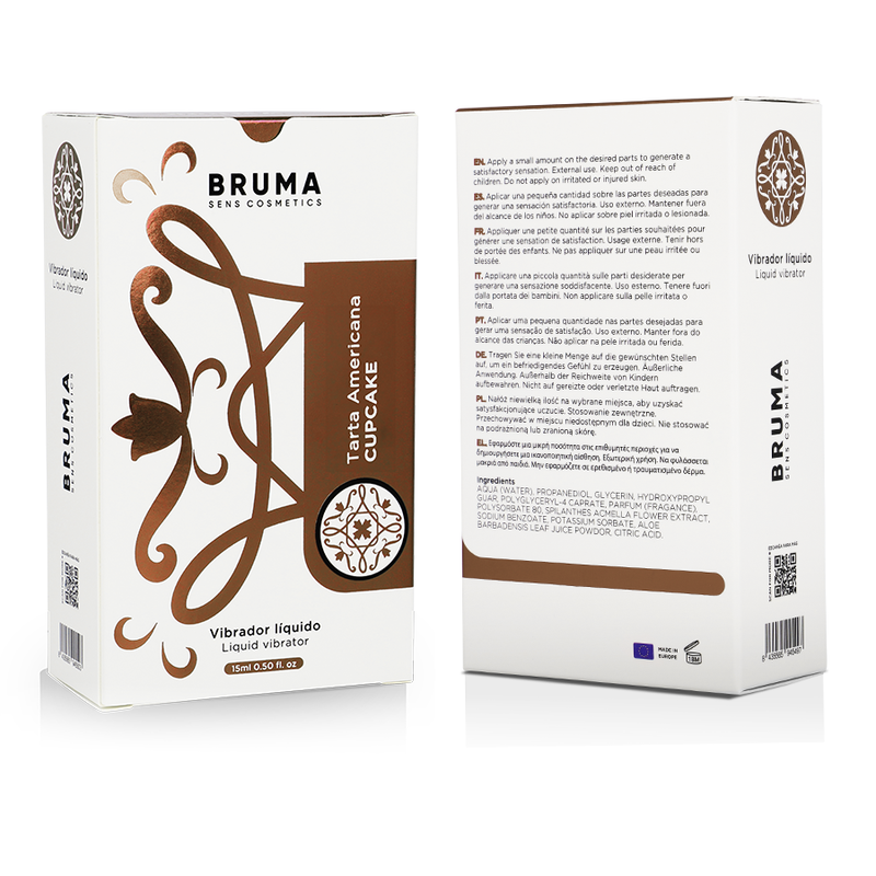 BRUMA - Flüssiges sensorisches Gerät ULTRA SLIDING CUPCAKE 15 ML