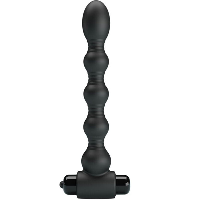 PRETTY LOVE - LYNN SILIKON ANALPLUG 10 VIBRATIONEN SCHWARZ