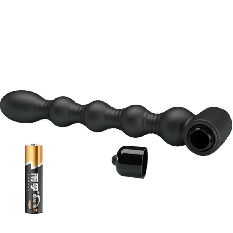 PRETTY LOVE - LYNN SILIKON ANALPLUG 10 VIBRATIONEN SCHWARZ