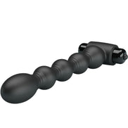 PRETTY LOVE - LYNN SILIKON ANALPLUG 10 VIBRATIONEN SCHWARZ