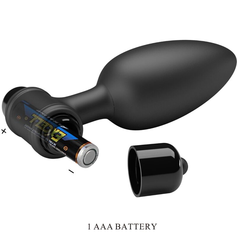 PRETTY LOVE - VIBRA BUTT PLUG 2 ANALPLUG 10 VIBRATIONEN SCHWARZ