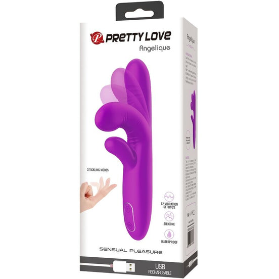 PRETTY LOVE - ANGELIQUE MULTIFUNCTION Sensory Device + CLITORIS STIMULATOR PURPLE