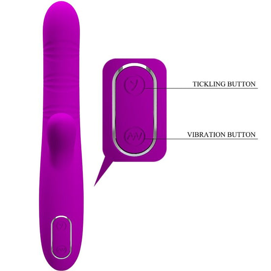 PRETTY LOVE - ANGELIQUE MULTIFUNCTION Sensory Device + CLITORIS STIMULATOR PURPLE