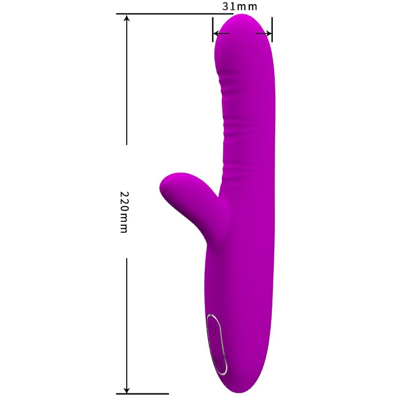PRETTY LOVE - ANGELIQUE MULTIFUNCTION Sensory Device + CLITORIS STIMULATOR PURPLE