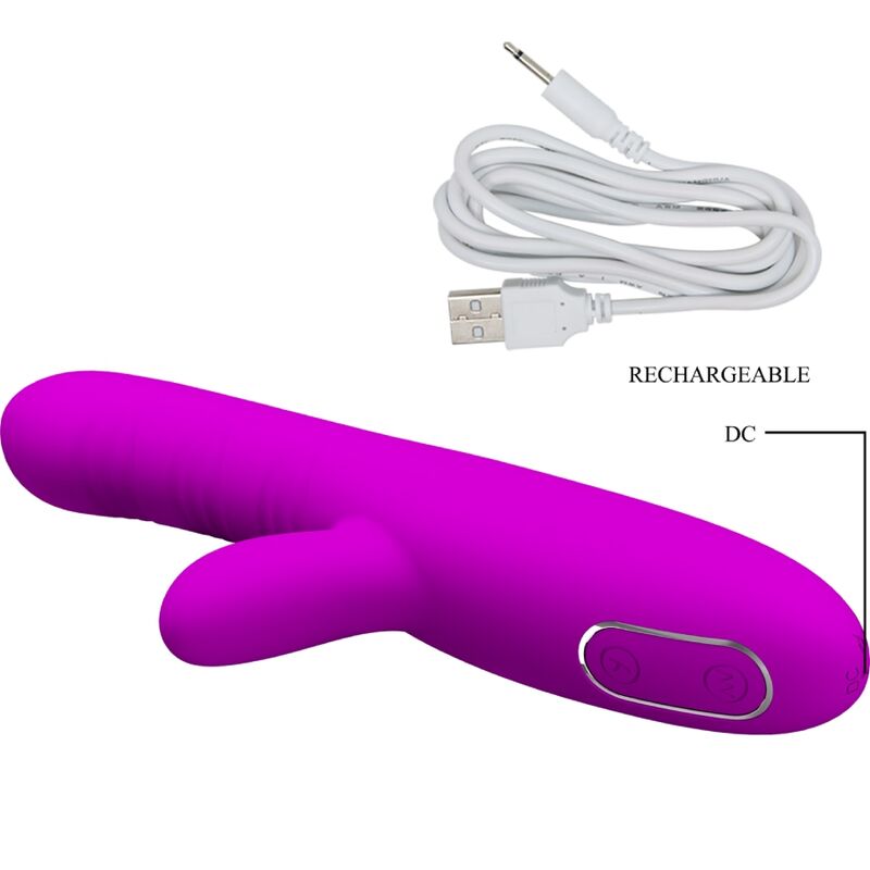 PRETTY LOVE - ANGELIQUE MULTIFUNCTION Sensory Device + CLITORIS STIMULATOR PURPLE