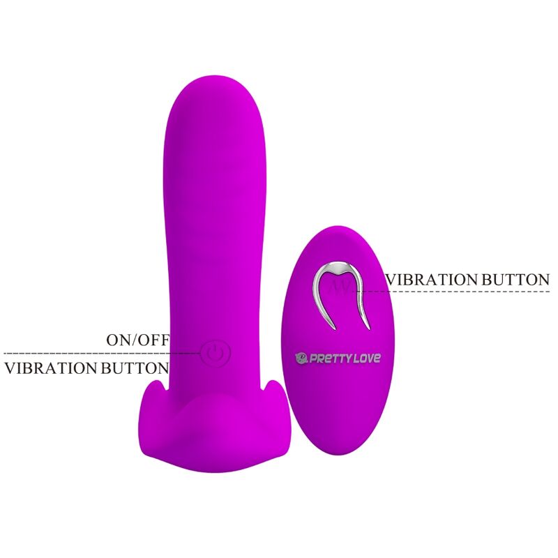 PRETTY LOVE - MASSAGER & Sensory Device 12 VIBRATIONS REMOTE CONTROL PURPLE