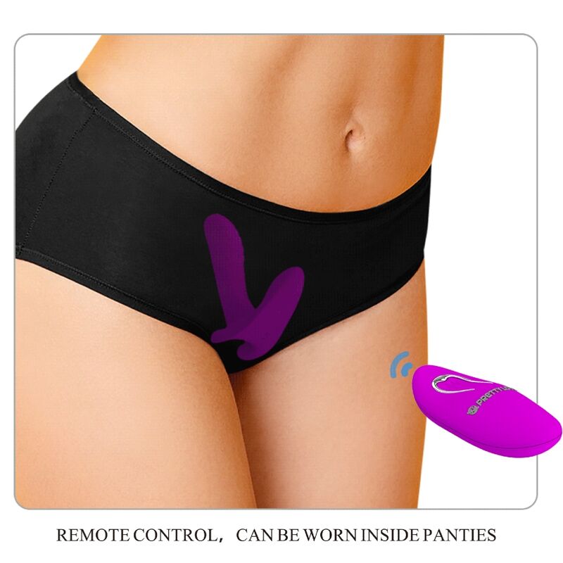 PRETTY LOVE - MASSAGER & Sensory Device 12 VIBRATIONS REMOTE CONTROL PURPLE