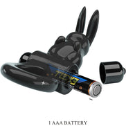 PRETTY LOVE - EXCITING RING RABBIT Sensorisches Gerät RING 10 VIBRATIONEN SCHWARZ
