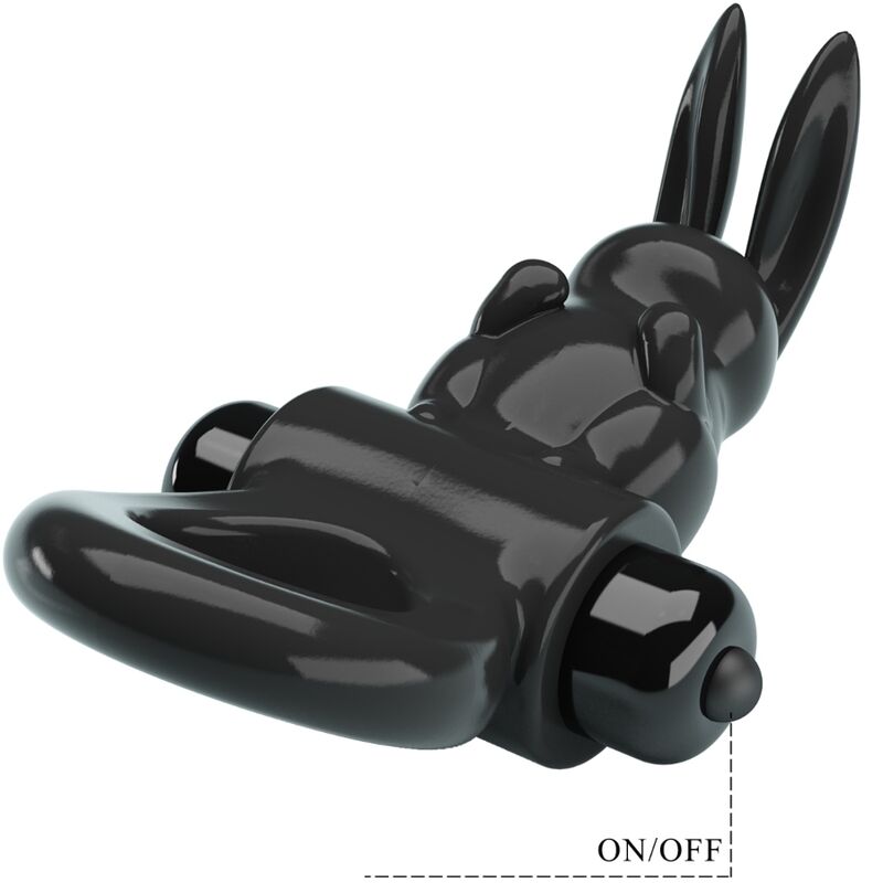 PRETTY LOVE - EXCITING RING RABBIT Sensorisches Gerät RING 10 VIBRATIONEN SCHWARZ