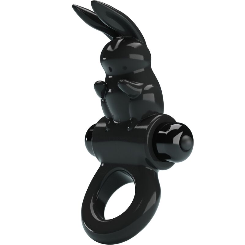 PRETTY LOVE - EXCITING RING RABBIT Sensorisches Gerät RING 10 VIBRATIONEN SCHWARZ