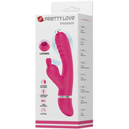 PRETTY LOVE - PHOENIX MULTIFUNCTION RABBIT Sensory Device PINK
