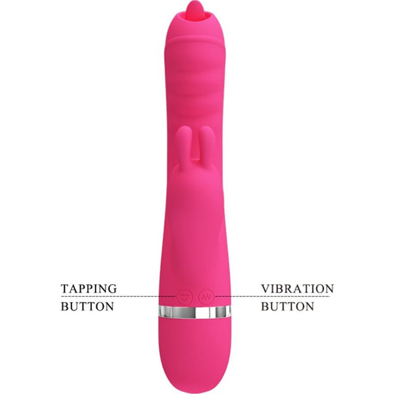 PRETTY LOVE - PHOENIX MULTIFUNCTION RABBIT Sensory Device PINK