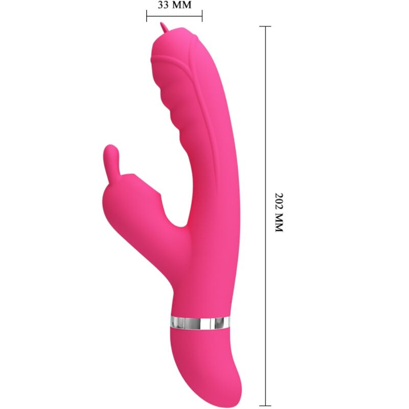 PRETTY LOVE - PHOENIX MULTIFUNCTION RABBIT Sensory Device PINK