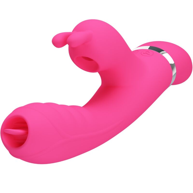 PRETTY LOVE - PHOENIX MULTIFUNCTION RABBIT Sensory Device PINK