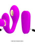 PRETTY LOVE - THUNDERBIRD DOUBLE STRAP-ON Sensory Device REMOTE CONTROL PURPLE
