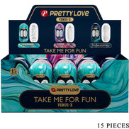 PRETTY LOVE - VENUS X 15 SILIKON-MÄNNLICHER-MASTURBATOR WEISS